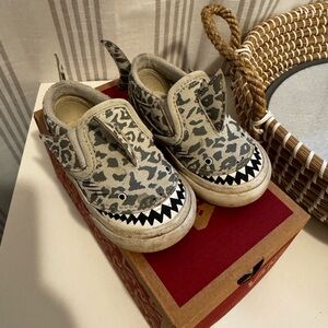 Vans Cream Leather Sneakers